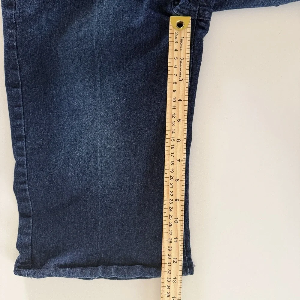 Phat Farm Vintage Y2K Denim Shorts Mens 30 Baggy Long‎ Bermuda Dark Wash